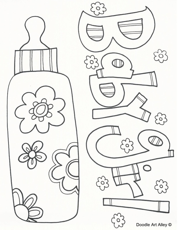 baby girl coloring pages free - photo #19