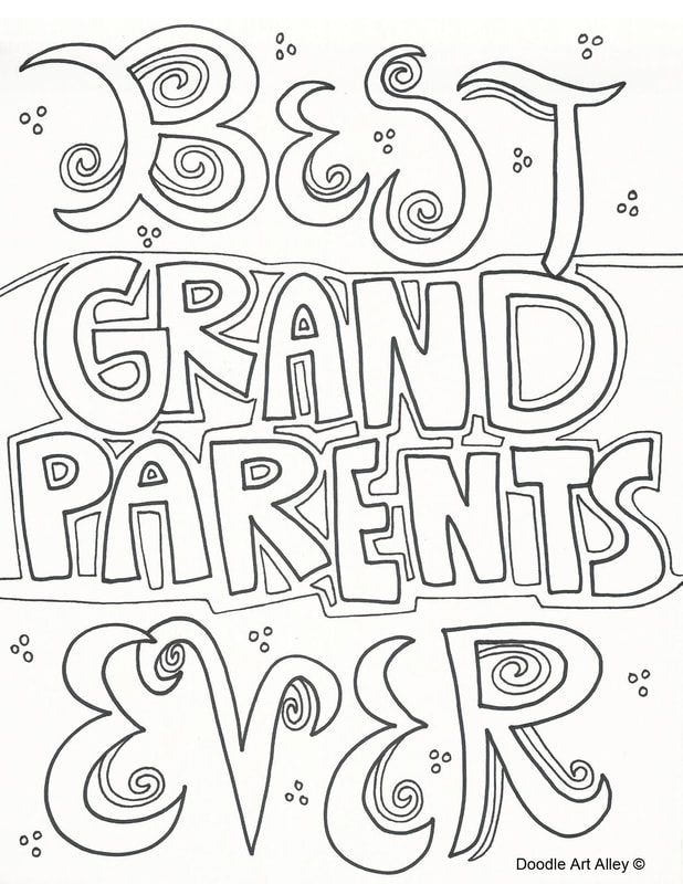 Grandparents Day Coloring Sheet | Coloring Pages Library