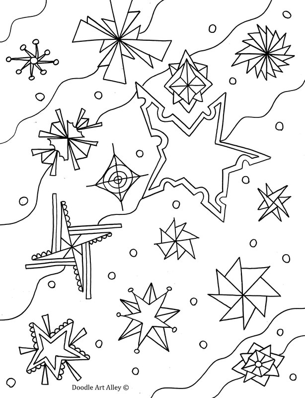 Winter Coloring pages Doodle Art Alley