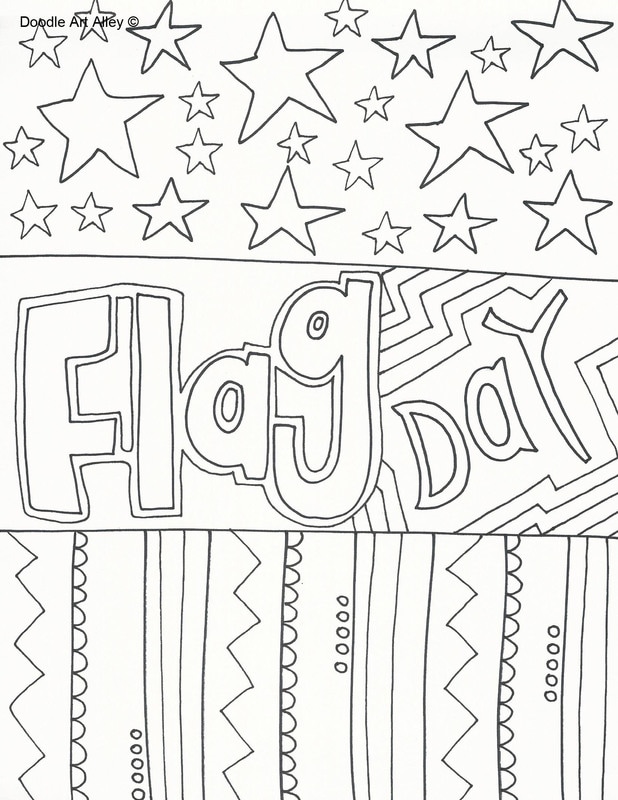 flag-day-coloring-pages-doodle-art-alley
