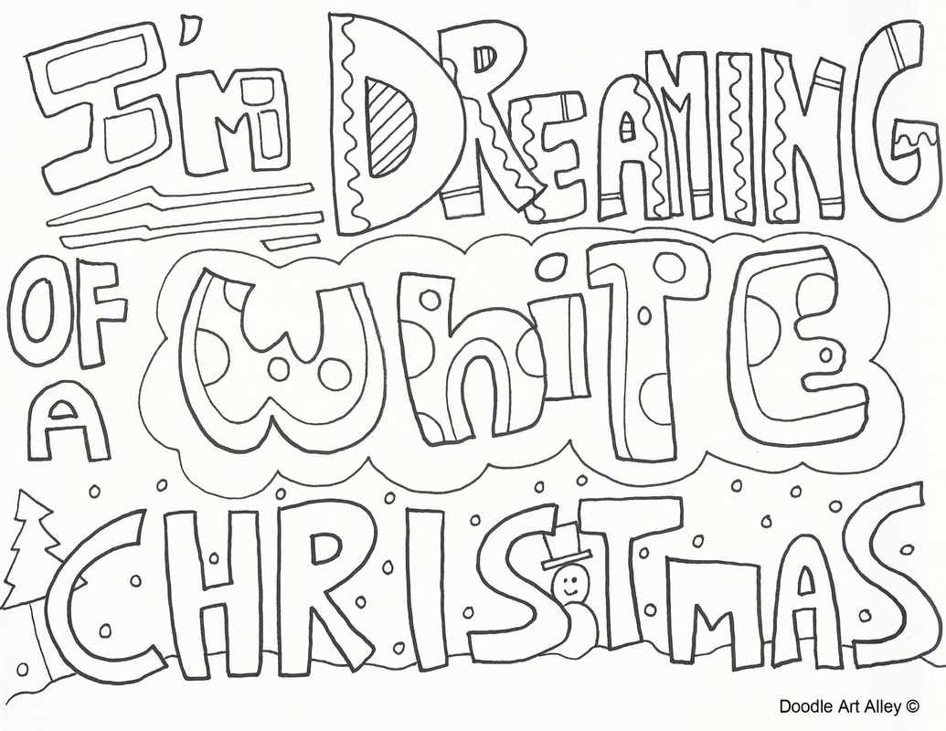 Christmas Coloring Pages - Doodle Art Alley