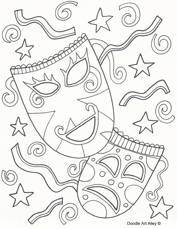31 Mardi Gras Coloring Sheets Free Printable Coloring Pages