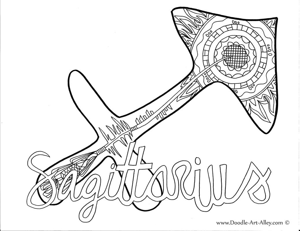 sagittarius coloring pages - photo #8