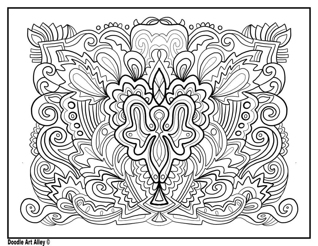 symmetry coloring alley doodle