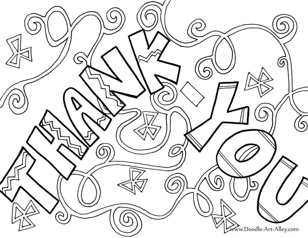 images of thank you coloring pages - photo #15