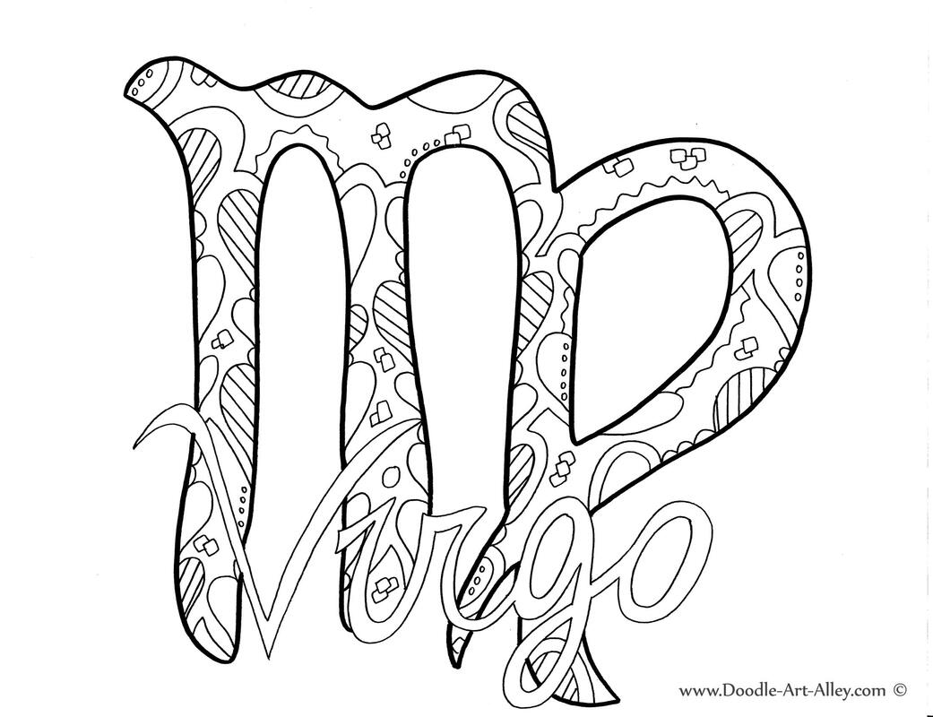 zodiac coloring pages - photo #15