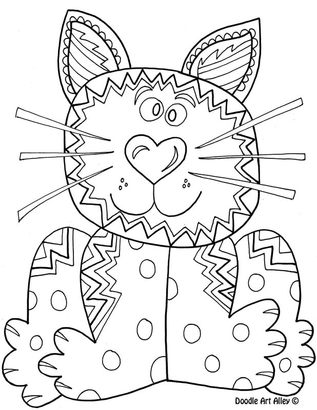 Animal Coloring pages - DOODLE ART ALLEY