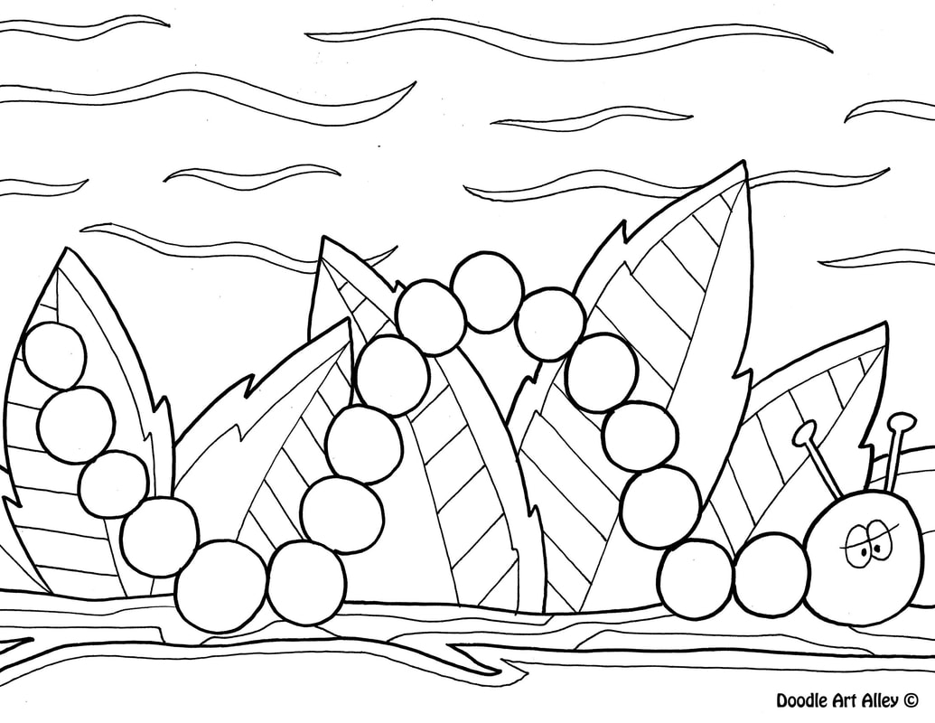 Spring Coloring pages   DOODLE ART ALLEY