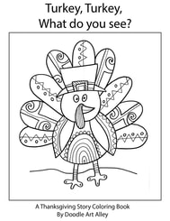 Thanksgiving Coloring Pages Doodle Art Alley