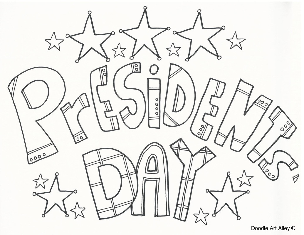 Presidents Day Coloring Pages DOODLE ART ALLEY