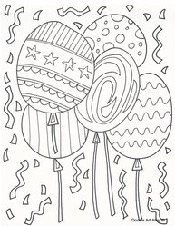 Download Birthday Coloring Pages - DOODLE ART ALLEY