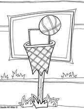 sports coloring pages  doodle art alley