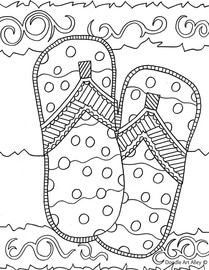 Summer Coloring Pages Doodle Art Alley