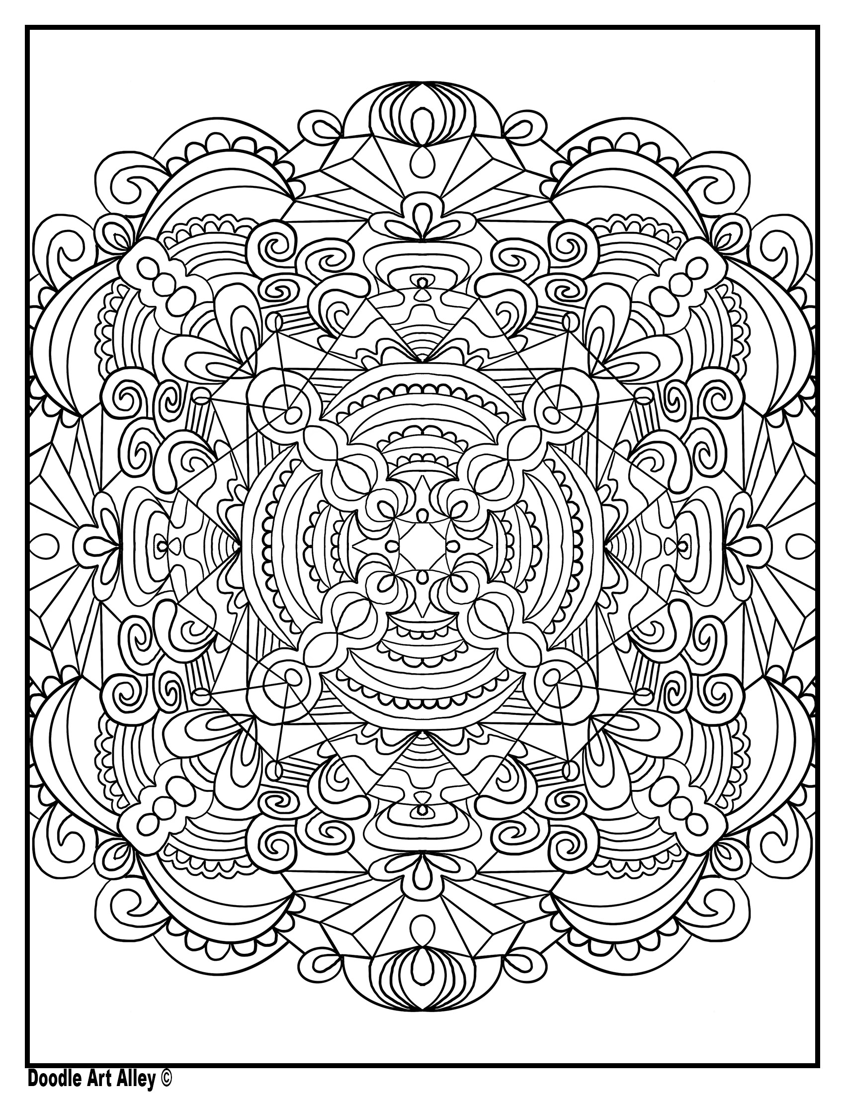 Symmetry Coloring Pages Doodle Art Alley - vrogue.co