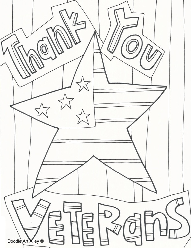 Veterans Day Coloring Pages DOODLE ART ALLEY